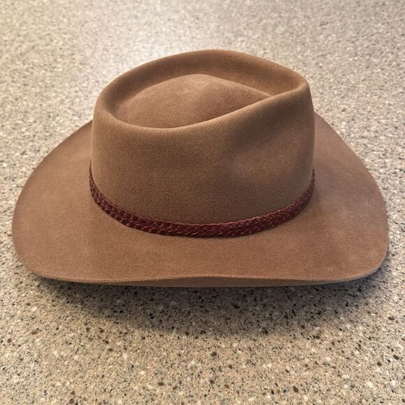 AKUBRA Outback Trading Co. Snowy River 1010 Vintage Pure Fur Felt Hat *NWOT* - Picture 5 of 13